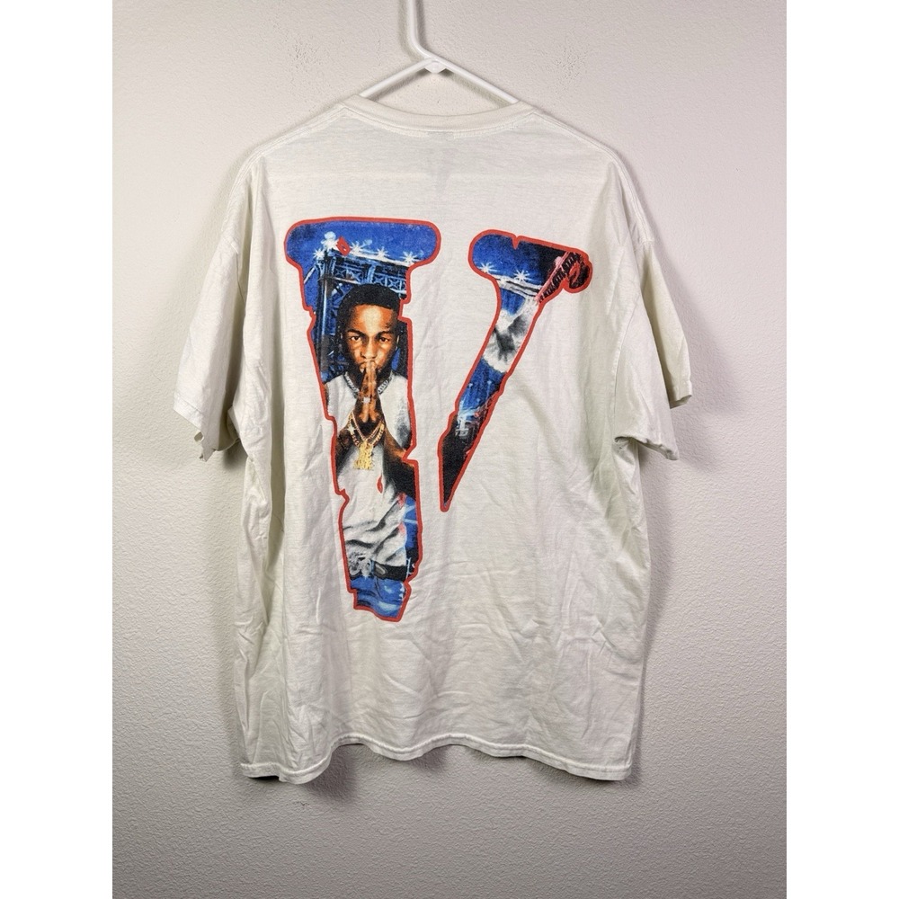 Pop Smoke x Vlone‎ "Shoot for the Stars Aim for the Moon" T-Shirt Sz cal